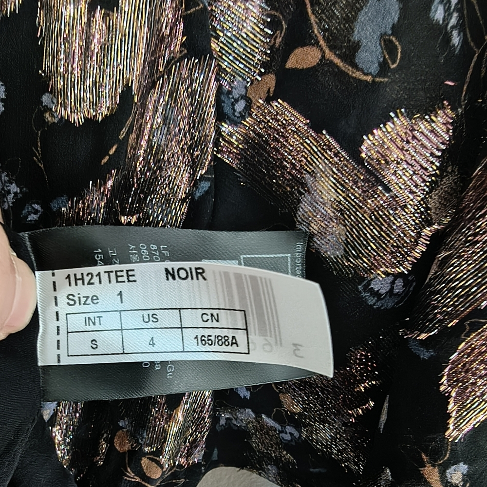 Beautiful ba&sh Lady Dress Size 1 (Small, US 4) Midi Length Silk Floral - Picture 9 of 15